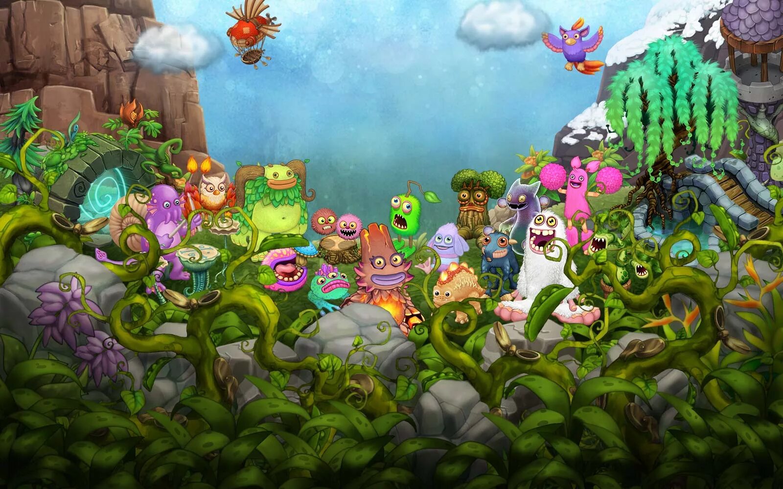 Остров сахабуша монстры. Игра my singing Monsters. Май сингинг Монстер. Монстры в игре my singing Monsters. Все острова в my sing monsters