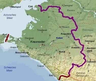 Река кубань на карте краснодарского