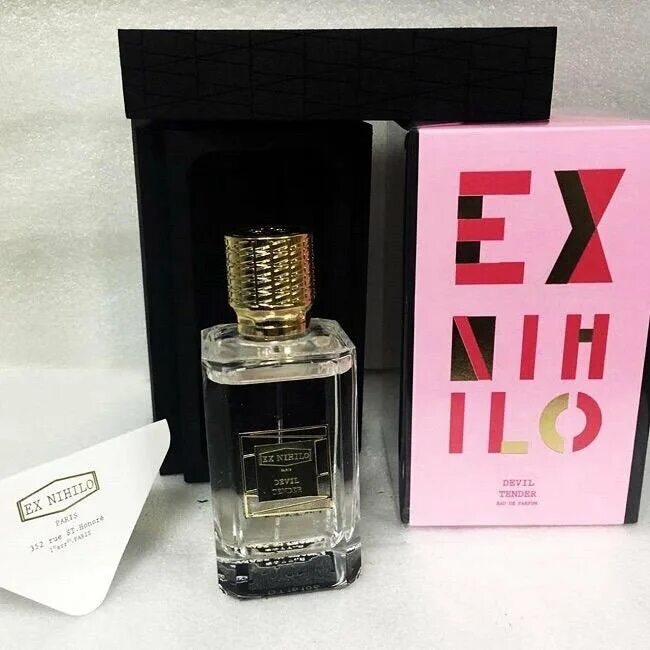 Ex quality. Духи ex Nihilo Devil tender. Ex Nihilo Lust in Paradise EDP, 100 ml. Ex Nihilo Devil tendre la 100 мл. Ex Nihilo Devil tender 7.5 мл в коробке.