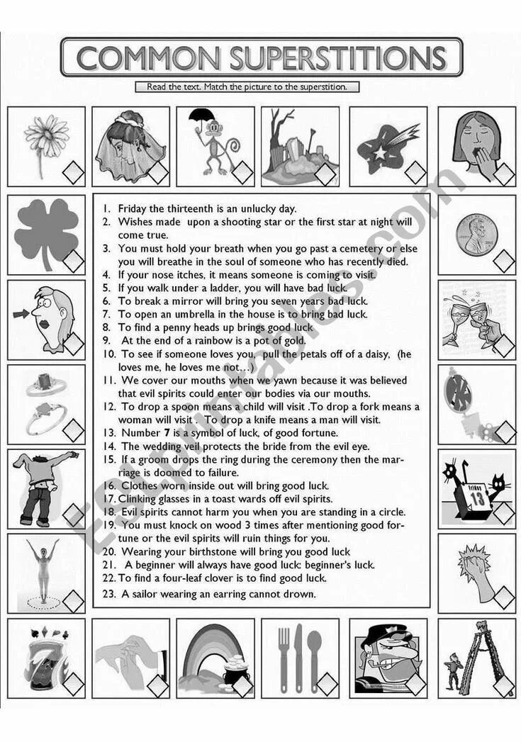 Superstitions vocabulary. Superstitions в английском. Fill in superstitions huge raises. Russian superstitions на английском. Common superstitions.
