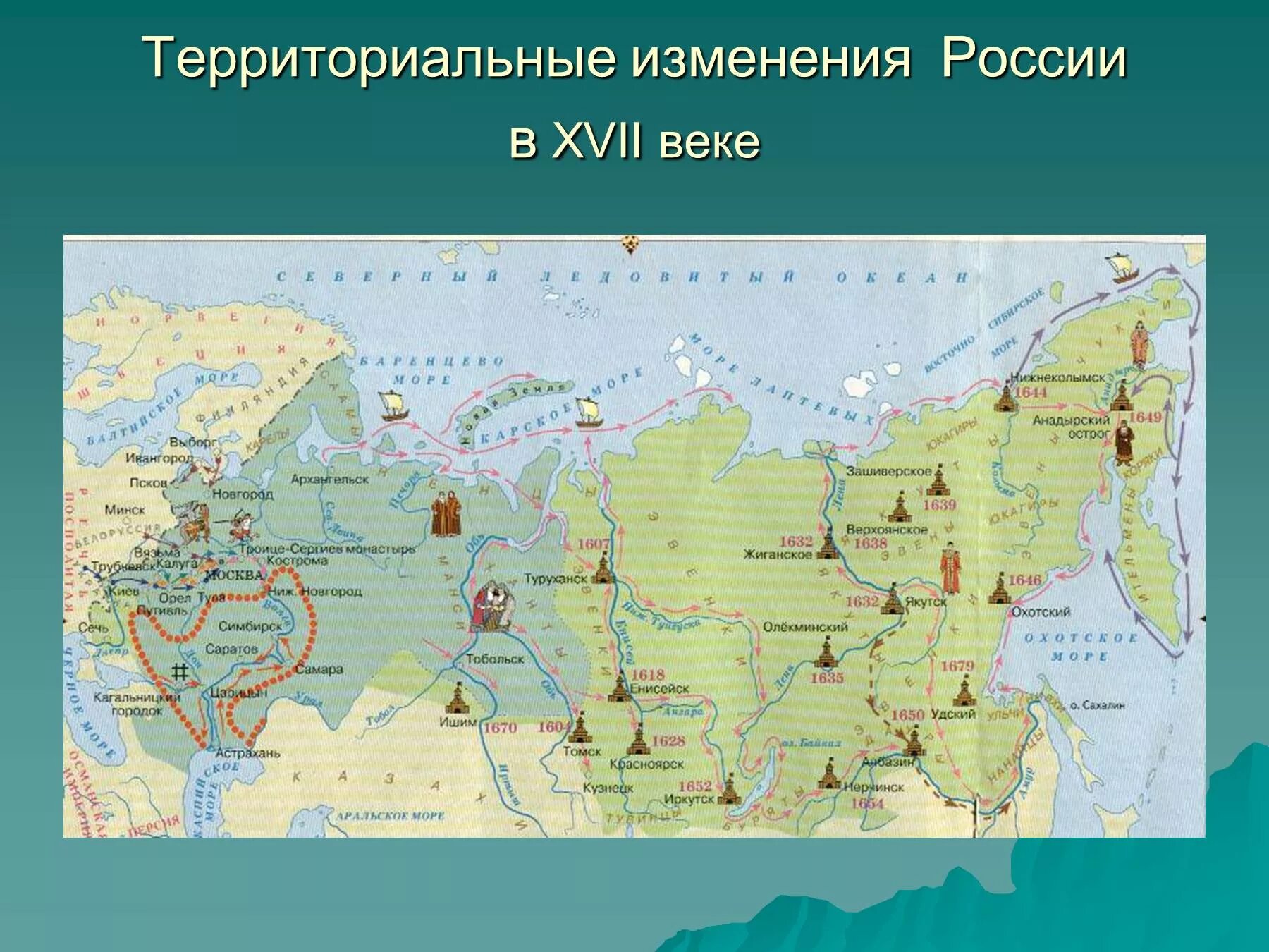 Граница россии в 18 веке. Карта России в конце 17 века. Карта территориальных изменений России в 17 веке. Территория России в 17 веке карта. Карта России 17 века с народами.