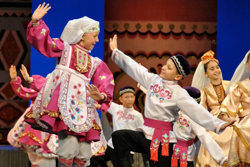 татарский детский танец в детском саду.