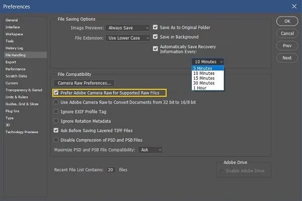 Save option