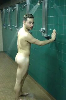 Slideshow gym shower public gay cum.