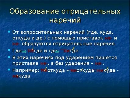 Некогда в отрицательных местоимениях под ударением пишется