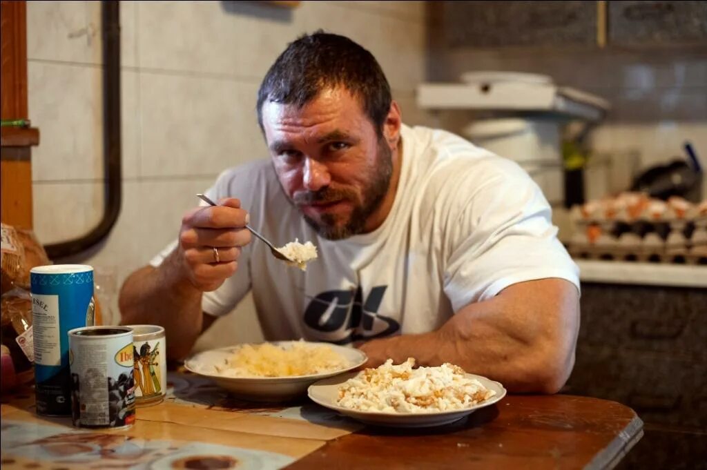 Курица после тренировки