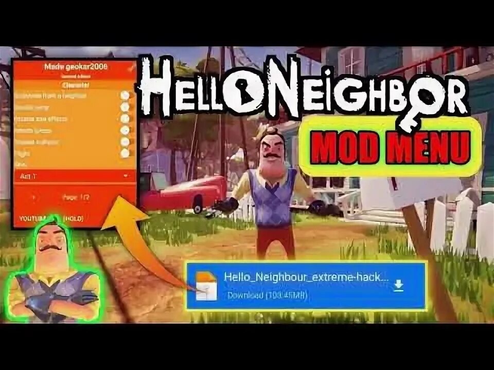 Angry neighbor мод меню андроид