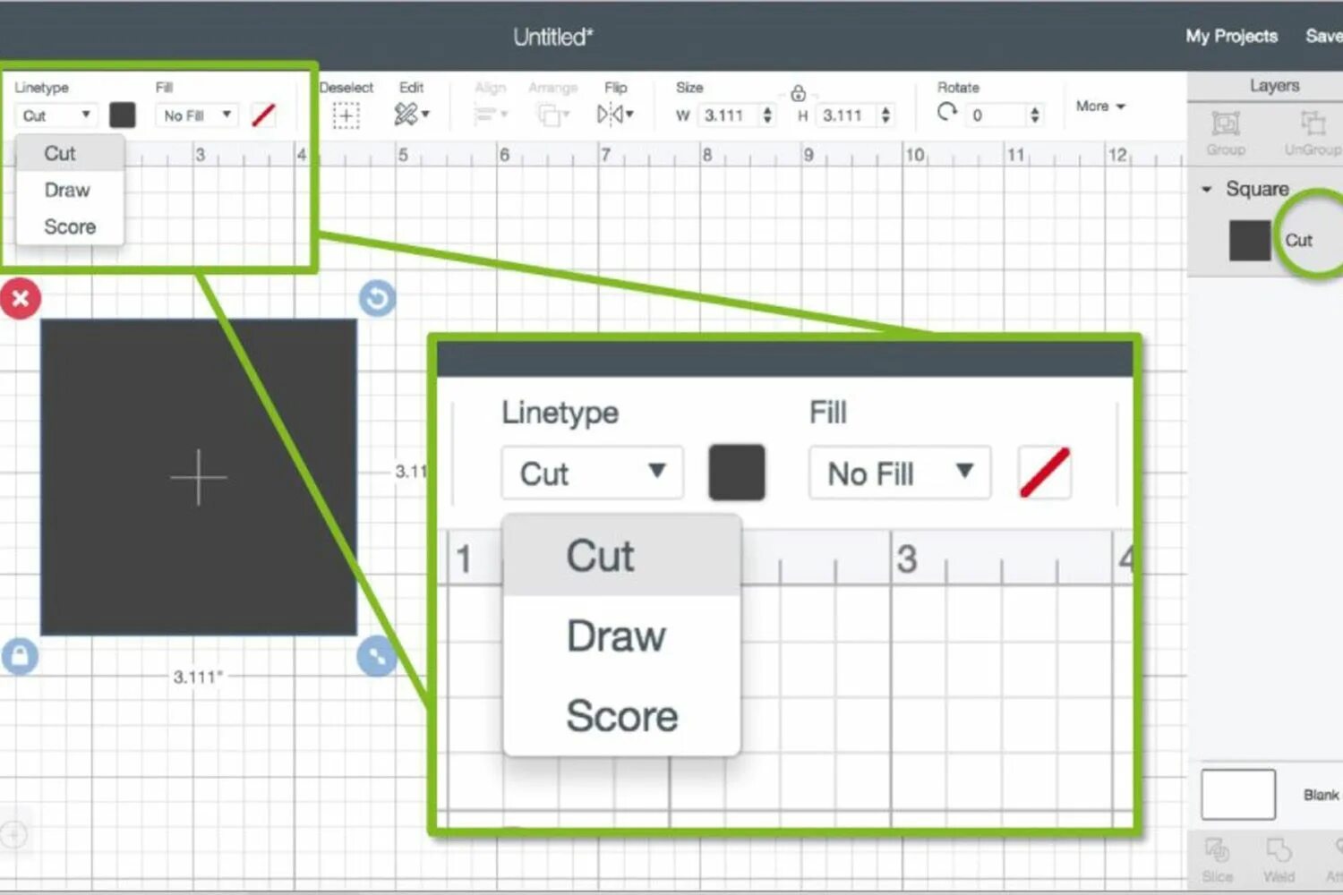 Draw fill c. Draw fill c