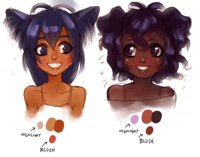 Dark skin color