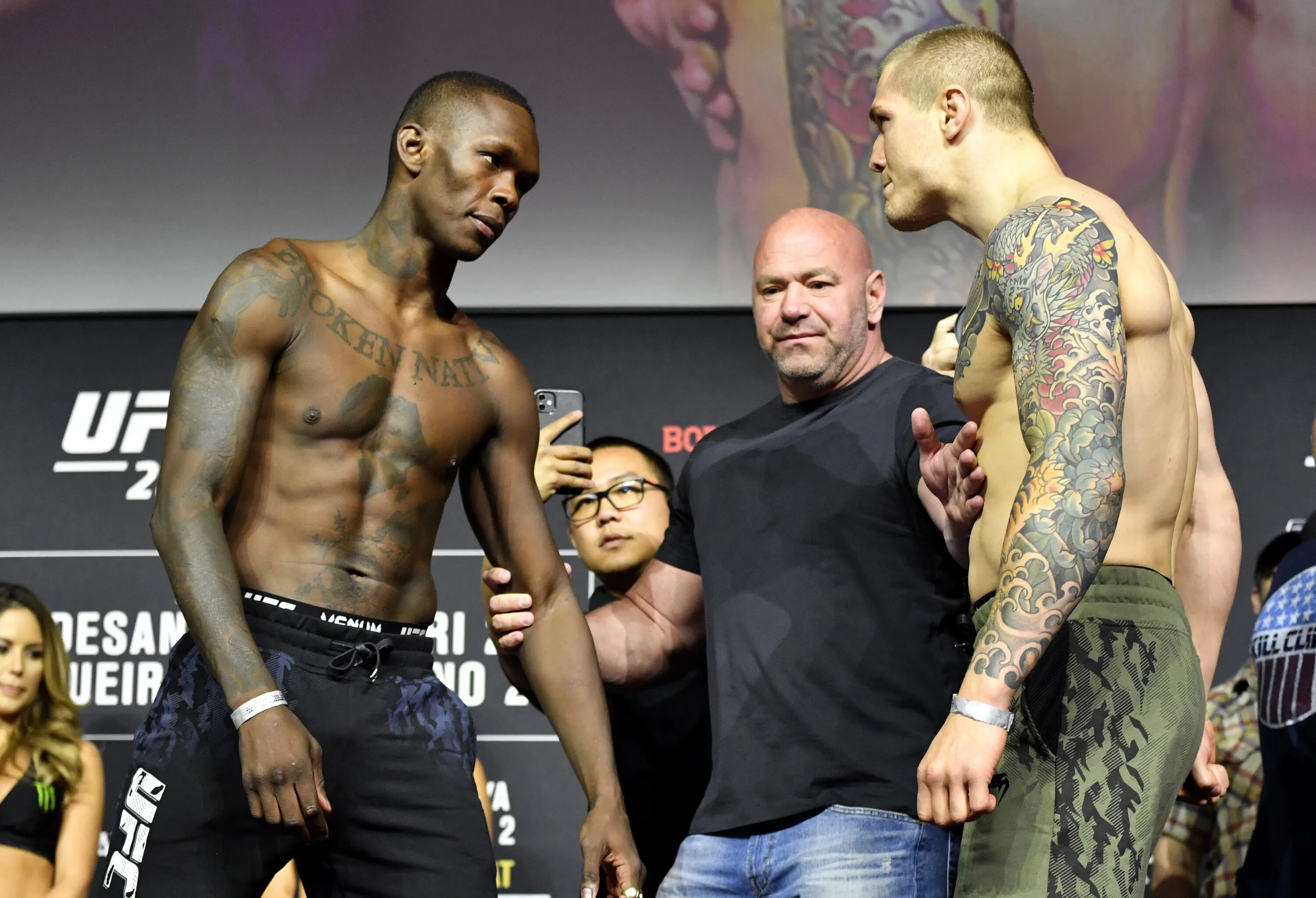 Ufc 44. Ufc 263. ufc 263 weigh in. israel adesanya. адесанья faceoff.