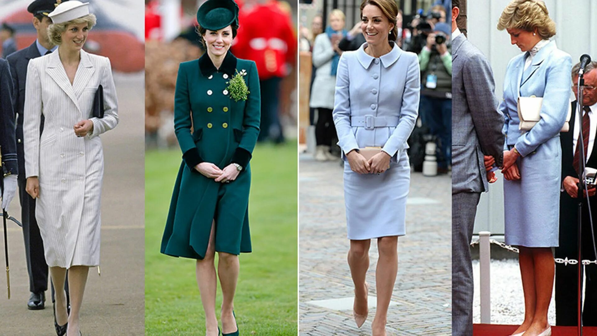 Наряды принцессы Дианы и Кейт Миддлтон. Принцесса Уэльская Кейт. Кейт Миддлтон повторила образ принцессы Дианы.