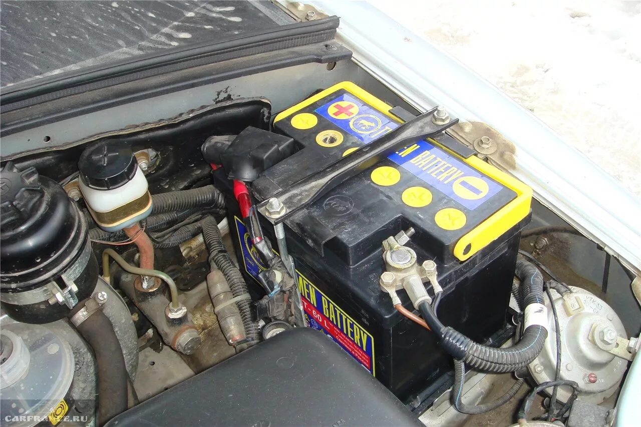 аккумулятор - Lada 4x4 3D, 1,7 л, 2010 года автозвук DRIVE2