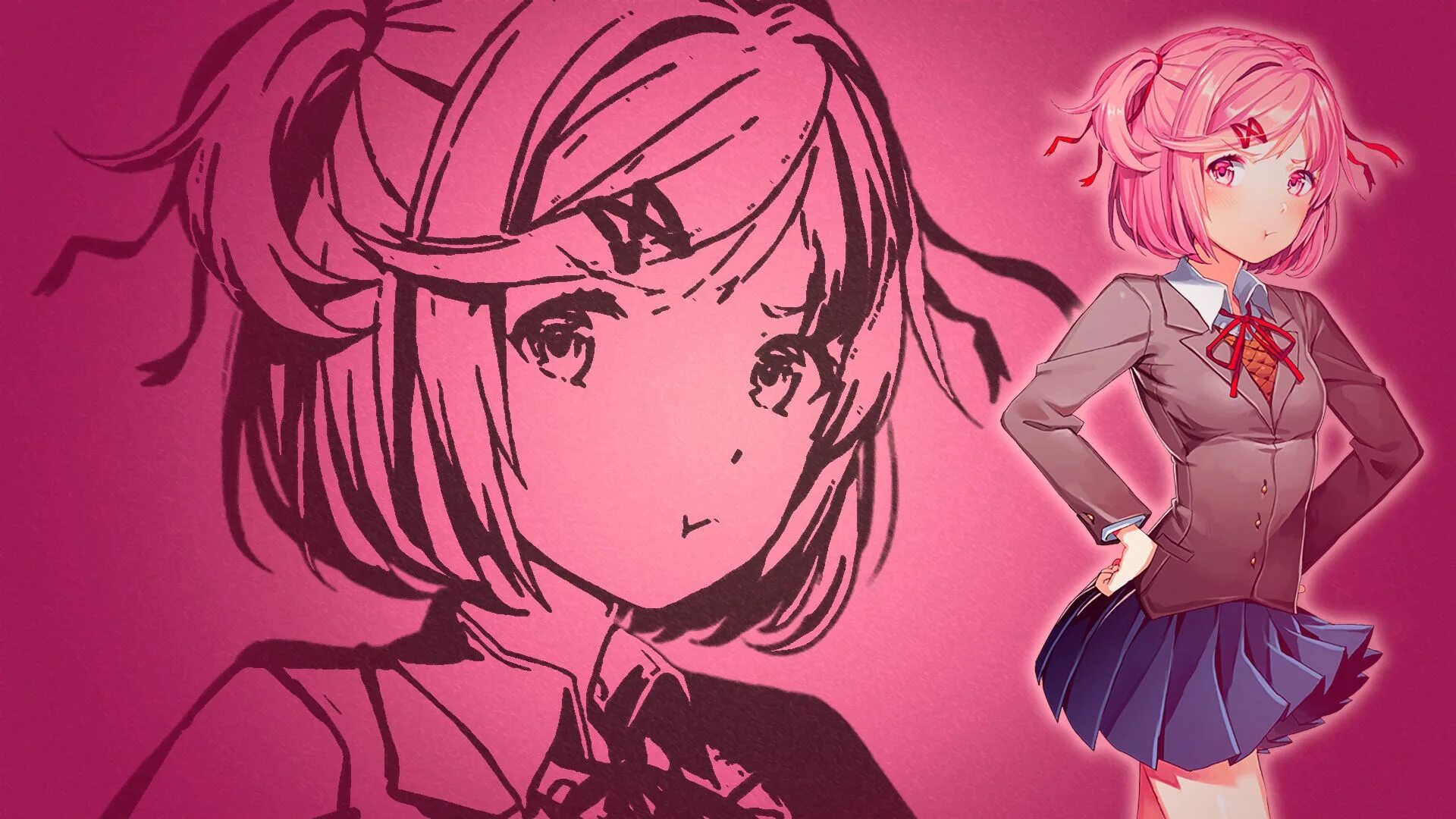 Нацуки ДДЛК. DDLC Natsuki. Нацуки Doki Doki. Нацуки арт.