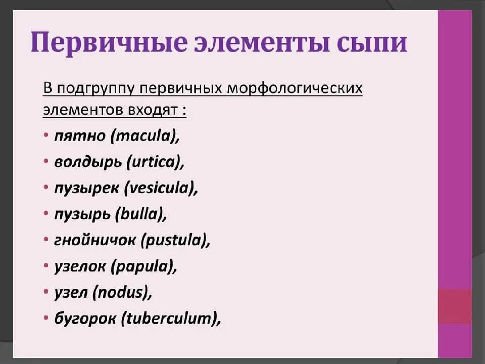 Первичные и вторичные поражения. Первичные морфологические элементы кожи классификация. Вторичные морфологические элементы кожи Дерматовенерология. Первичные морфологические элементы кожной сыпи. Морфологические элементы кожных заболеваний.