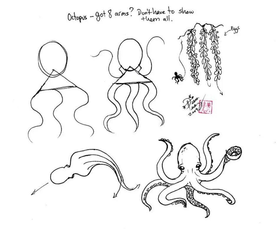Поэтапное рисование осьминога для детей. Рисуем осьминога поэтапно. Осьминог рисунок для детей карандашом. Осьминог рисунок для детей пошагово.