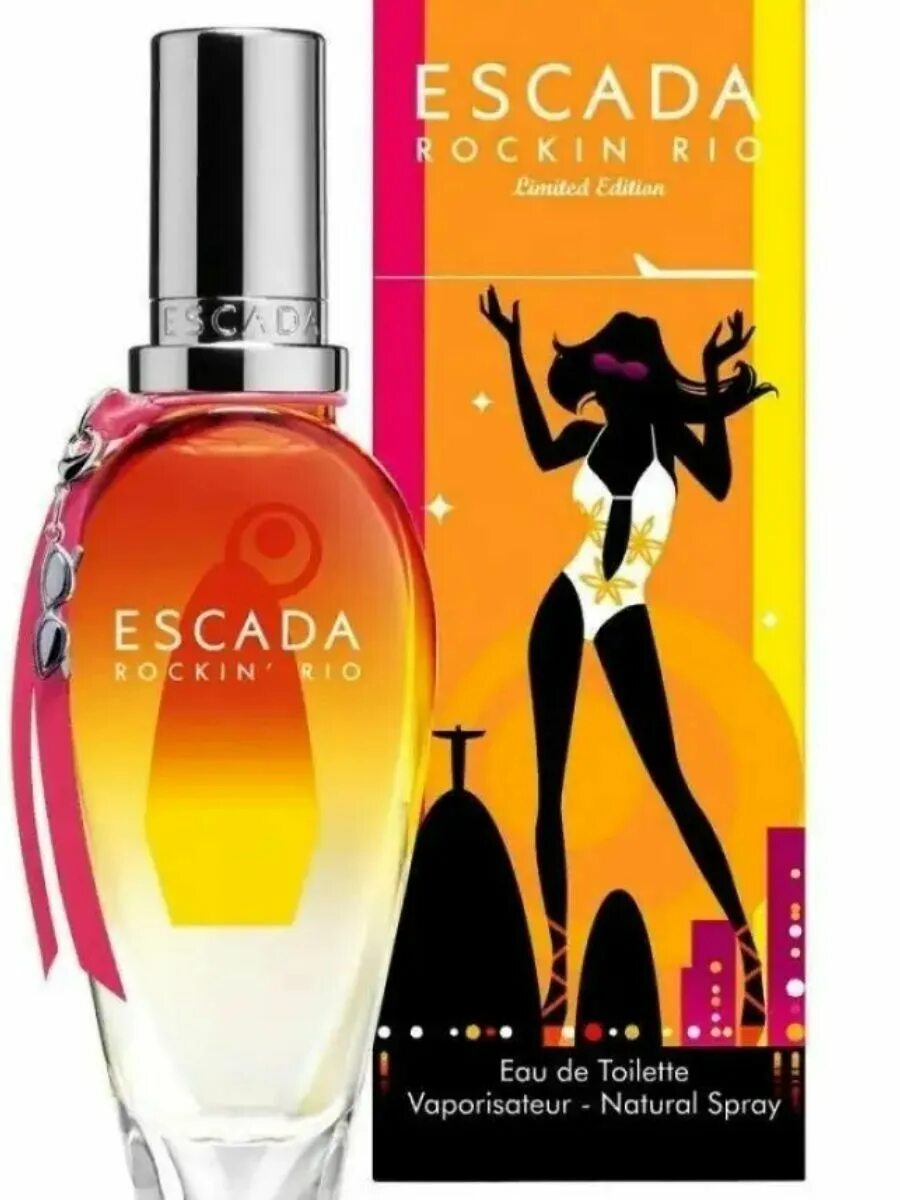 Escada limited edition. Escada rockin rio. escada rockin rio limited edition. духи эскада rockin rio. эскада рокин рио 2007.