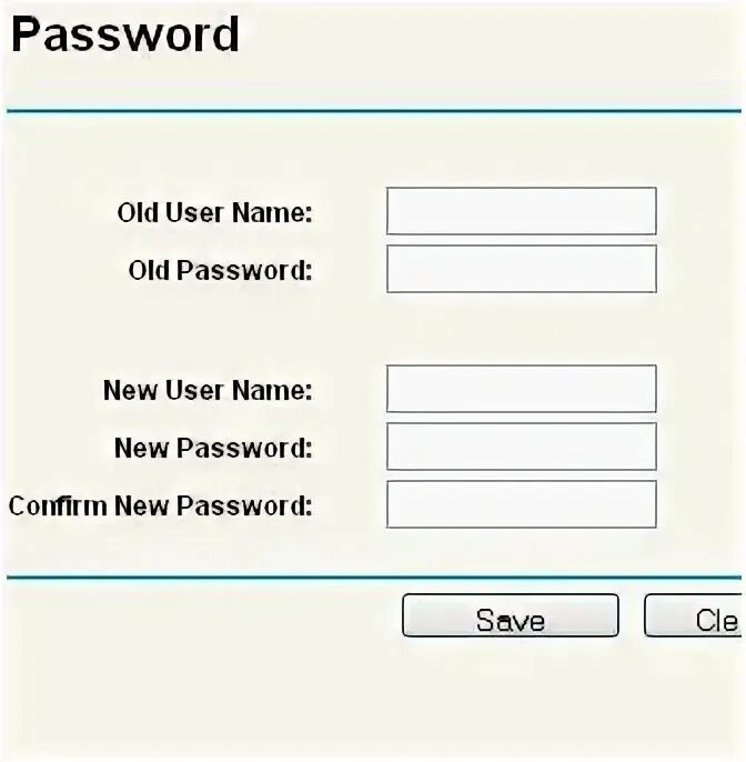 Old password