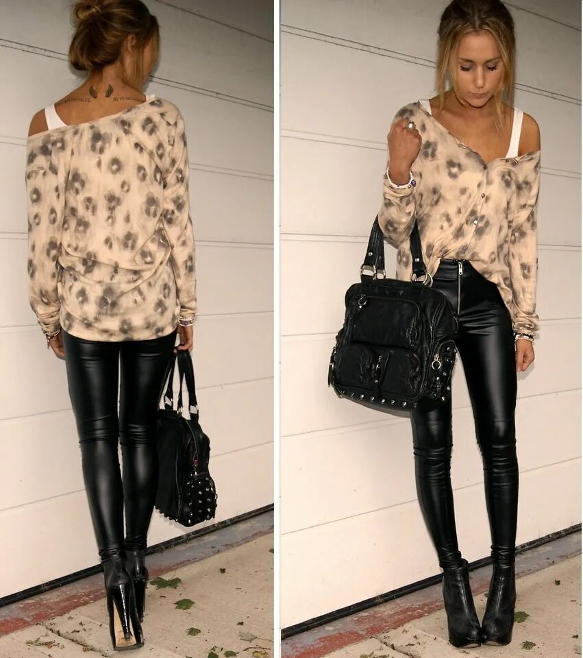 Образы с кожаными брюками. Образ с кожаными лосинами. Обувь с леггинсами. Модные образы с кожаными лосинами. Образы с кожаными брюками.
