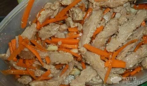 Морковь с соевым мясом