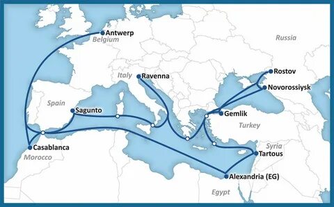 Проложить морской маршрут на карте
