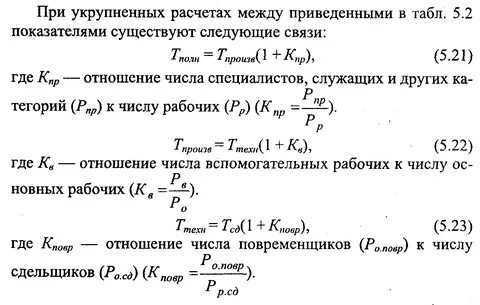 Трудоемкости газ