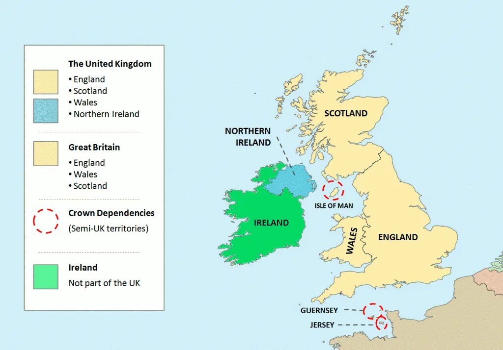 Англия страна часть великобритании и северной ирландии. Карта Ирландии и Великобритании. Великобритания Англия Шотландия Уэльс и Ирландия. Карта королевства Великобритании. Великобритания состав королевства.