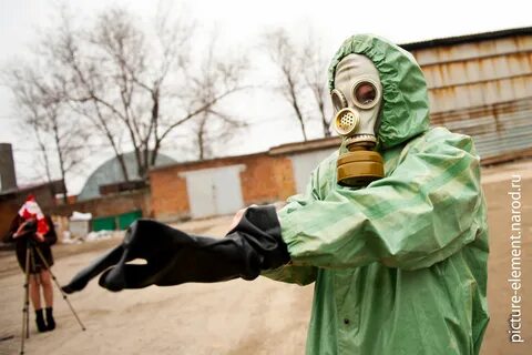 Работа в противогазе