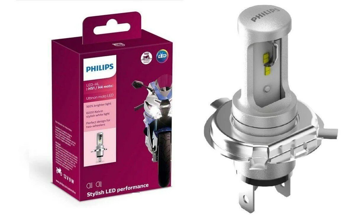 Филипс лед h4. Philips 12v h4 для мотоцикла. Philips h4 светодиодные. Лампа led Clearlight Ultinon h1 4500 LM (1шт) 5000k.