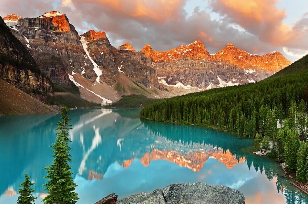 Невероятно ru. Озеро Морейн в Канаде. Национальный парк Банф, Канада. Ледниковое озеро Морейн, Канада. Озеро Морейн. Национальный парк Банф.