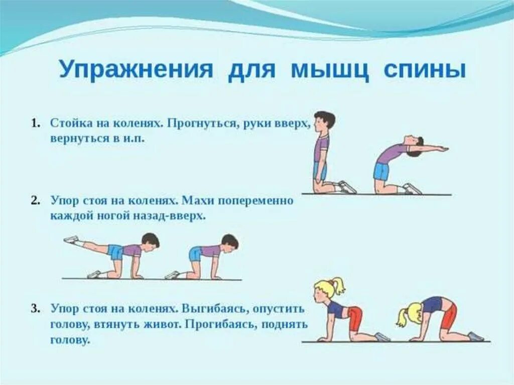 Какие упражнения на физре
