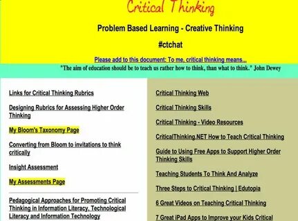 Teaching thinking