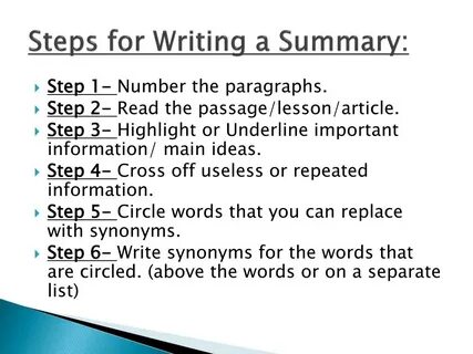 Article summary