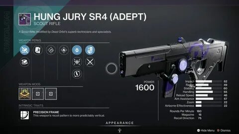 Hung Jury SR4 God Roll.