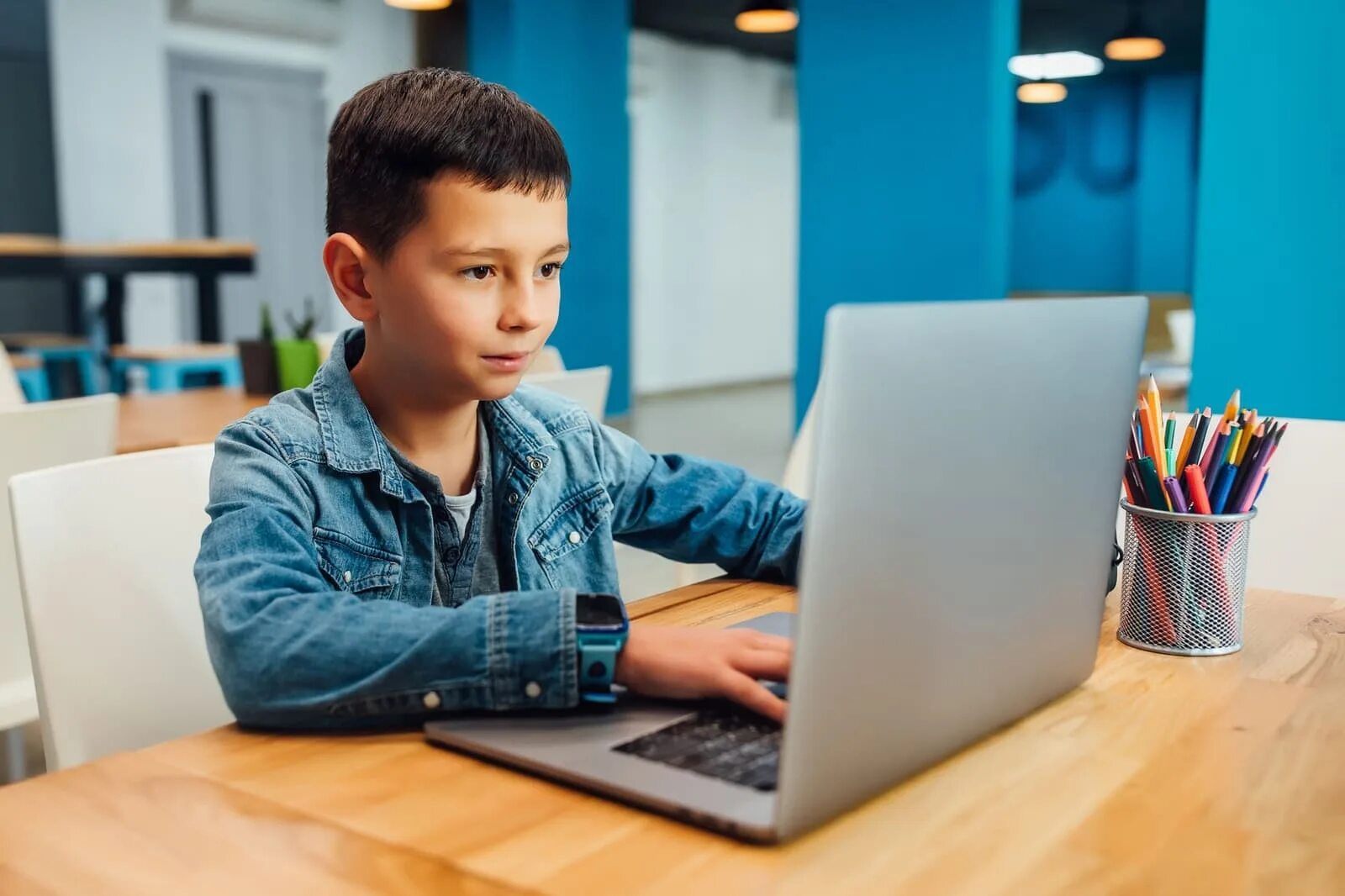 They are using the computer