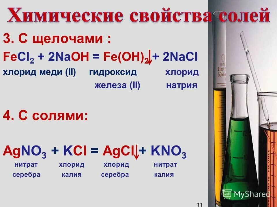 Реакция карбоната калия и сульфата меди