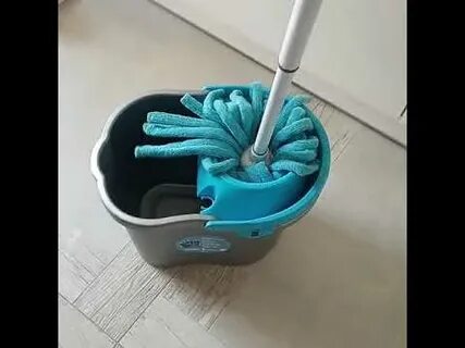 Швабра с ведром белый кот