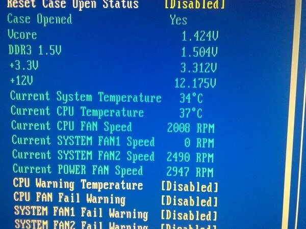 Fan fail