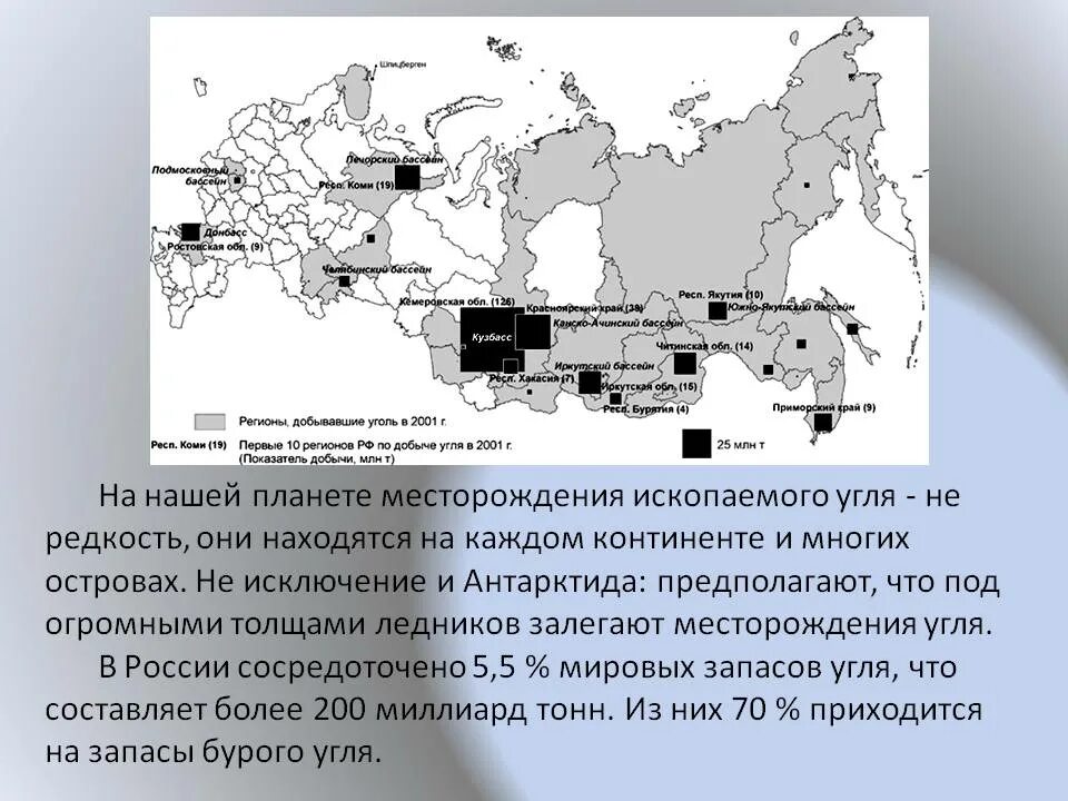 Основная зона добычи