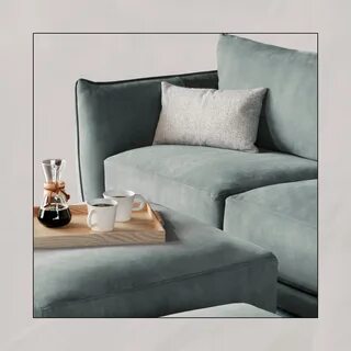 Performance fabric sofa