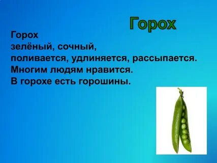 Слово горошек