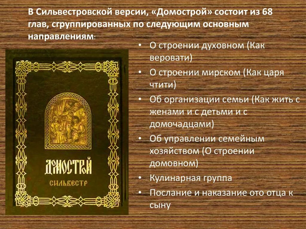 Произведения будут актуальны. Домострой книга 16 века Автор.