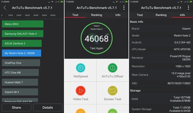 Redmi note 13 antutu benchmark