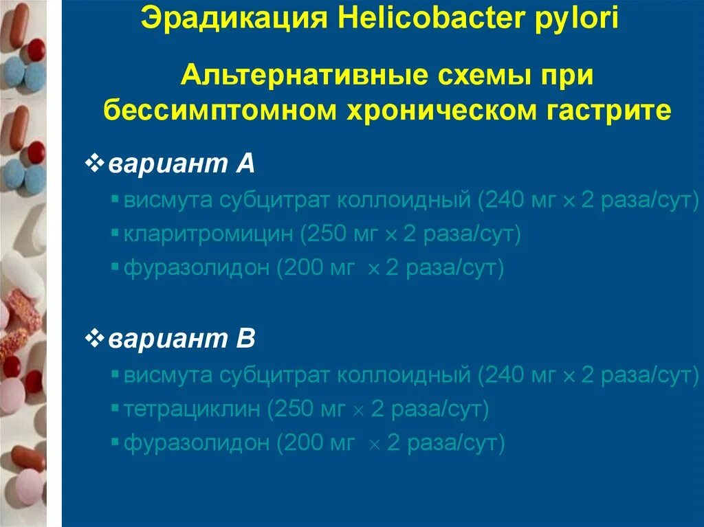 Лечение хеликобактера антибиотиками отзывы