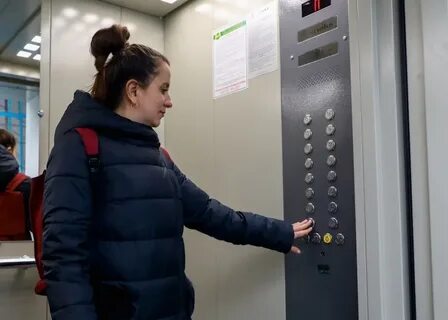 После ремонта лифта