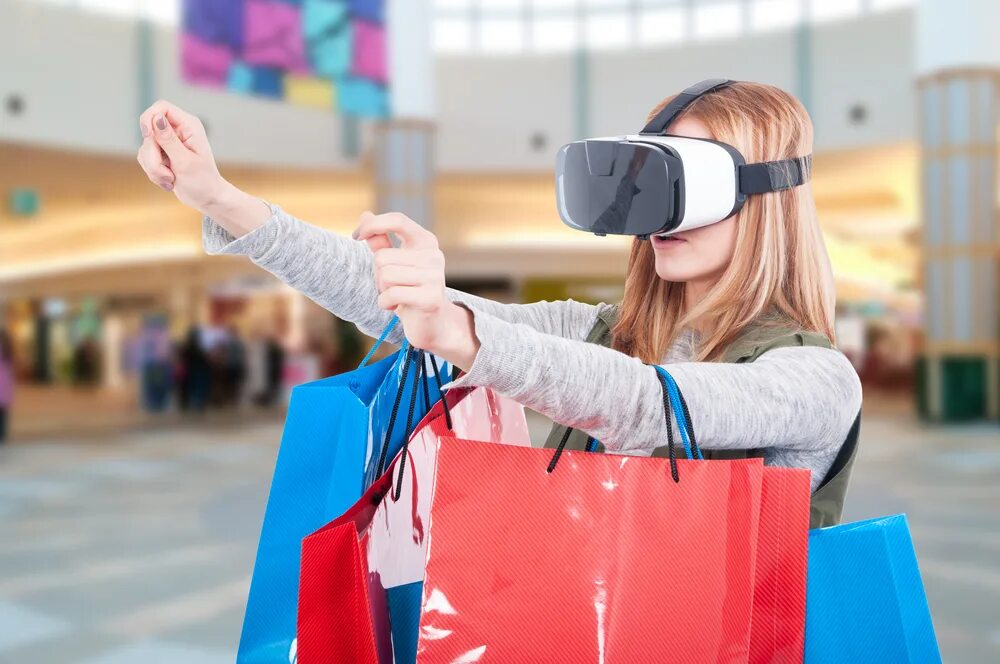 VR shopping. Глобальный центр шоппинга VR. Shopping experience.