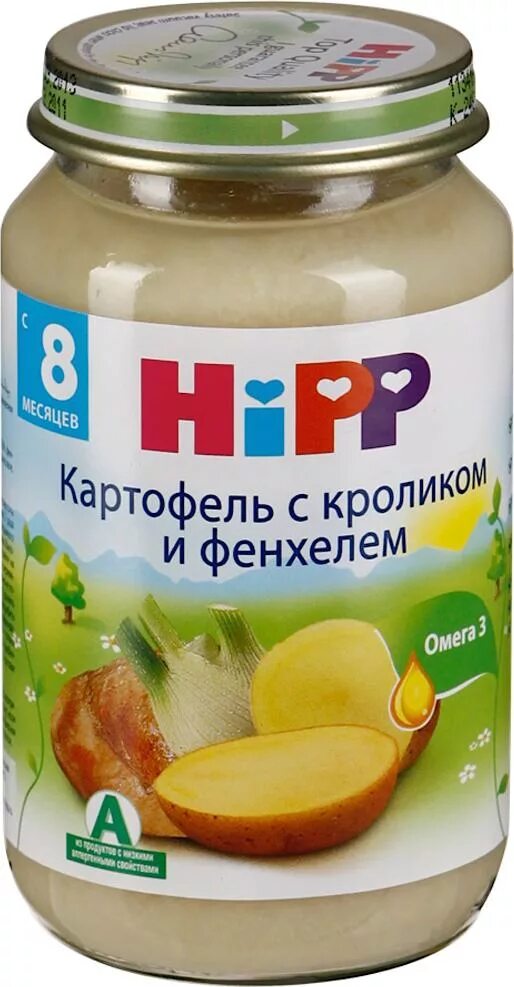 Детское пюре кролик. Hipp пюре кролик. Хипп картофельное пюре. Пюре Hipp кролик 80г. Хипп пюре 12+.