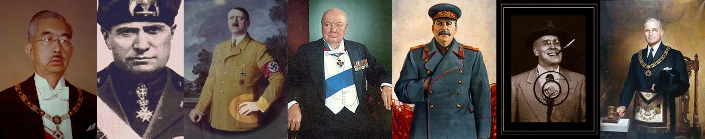 хирохито бенито и гитлер.