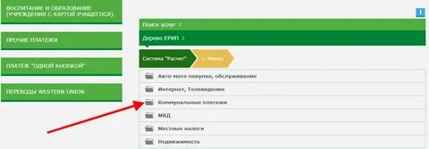 Оплатить единый имущественный платеж через ерип