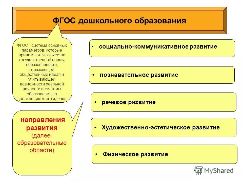 Фгос дошкольного образования развивающая. Основные направления ФГОС. Основные направления развития дошкольников. Основные направления ФГОС В дошкольном образовании. Основные направления развития ребенка дошкольного возраста.