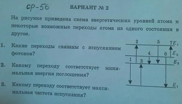 Какие переходы связаны с поглощением фотонов